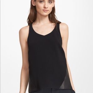 Rag and bone tank with leather